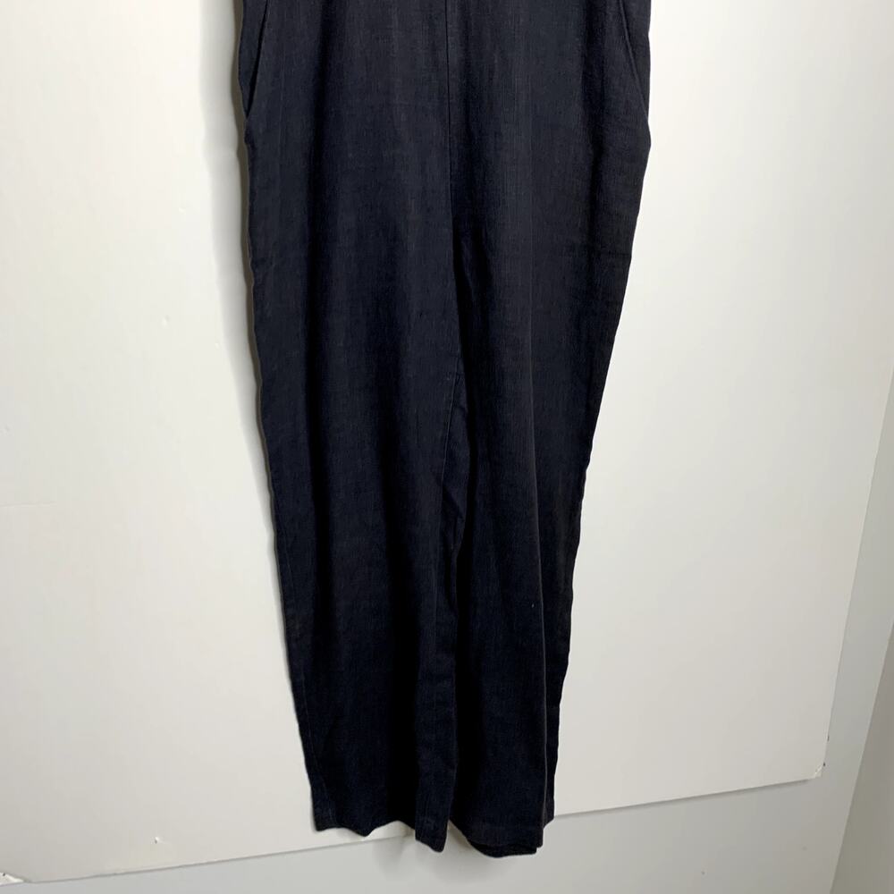 Christy Dawn Phoebe Jumper Noir Linen Black Jumpsuit Womens Small - Picture 11 of 16